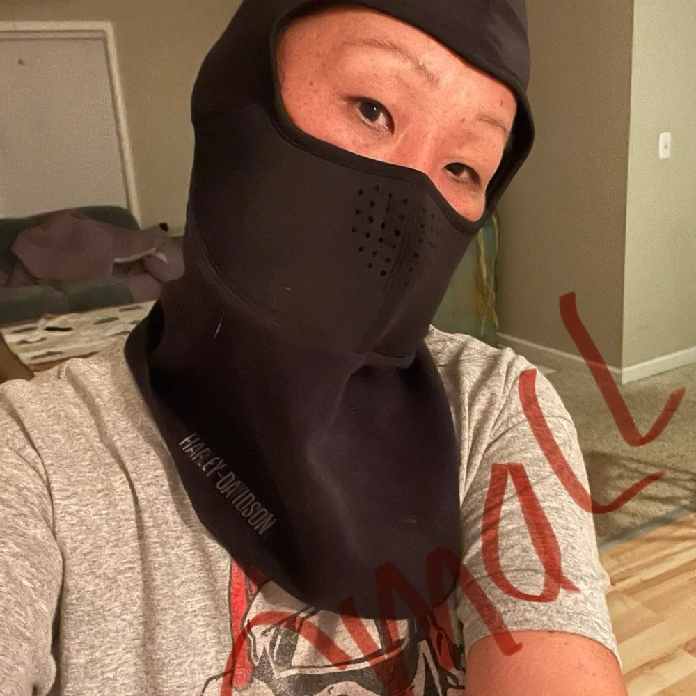 🩷HARLEY DAVIDSON UNISEX BLACK “face warmer😂” open bar and shield balaclavas